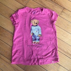 Polo Ralph Lauren girls small polo bear tshirt